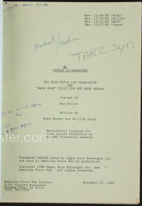 8s235 TARZAN IN MANHATTAN revised draft TV script November 23, 1988, screenplay by Sandor & Gough!