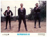 8t694 SUPERMAN II color 11x14 still '81 close up of Terence Stamp & the villains!