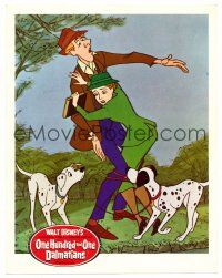 8t533 ONE HUNDRED & ONE DALMATIANS LC '61 Walt Disney, vertical image of man, woman & two dogs!