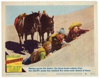 8t144 3 GODFATHERS LC #3 '49 John Wayne & fellow bank robbers fleeing in the desert!