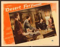 8t284 DESERT FURY LC #7 '47 Mary Astor, Wendell Corey & John Hodiak look at Lizabeth Scott!