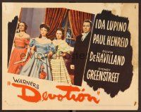 8t287 DEVOTION LC '46 Ida Lupino, Olivia De Havilland, Nancy Coleman & Paul Henreid!