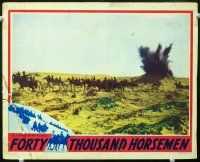 8t327 FORTY THOUSAND HORSEMEN LC '41 Australian World War I movie, same story told in Gallipoli!