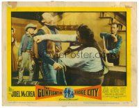 8t361 GUNFIGHT AT DODGE CITY LC #6 '59 several people watchi a major fistfight in a bar!
