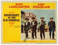 8t362 GUNFIGHT AT THE O.K. CORRAL LC #5 '57 Lancaster, Douglas & the Earps at movie's climax!