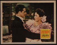 8t374 HEAVEN CAN WAIT LC '43 close up of Don Ameche holding pretty Gene Tierney, Ernst Lubitsch