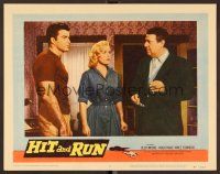 8t383 HIT & RUN LC #3 '57 sexy bad kiss-and-go pick-up girl Cleo Moore, Vince Edwards, Hugo Haas
