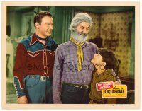 8t387 HOME IN OKLAHOMA LC #5 '46 Roy Rogers watches Gabby Hayes cuddling a young boy!