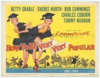 8t065 HOW TO BE VERY, VERY POPULAR TC '55 art of sexy students Betty Grable & Sheree North!