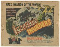 8t067 INVISIBLE INVADERS TC '59 an unearthly enemy defying modern science in a war to the death!