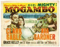 8t079 MOGAMBO TC '53 Clark Gable, Grace Kelly & Ava Gardner in Africa, directed by John Ford!