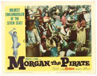 8t503 MORGAN THE PIRATE LC #6 '61 y scene of many people buying items in an outdoot bazaar!