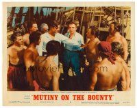 8t505 MUTINY ON THE BOUNTY LC #8 R57 Clark Gable saves Charles Laughton from the mutineers!