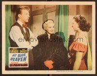 8t506 MY BLUE HEAVEN LC #4 '50 Betty Grable in fur, Dan Dailey, Mitzi Gaynor in her 1st real role!
