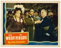 8t509 MY LITTLE CHICKADEE LC '40 Mae West watches Joseph Calleia make W.C. Fields the sheriff!