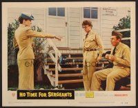 8t522 NO TIME FOR SERGEANTS LC #1 '58 Andy Griffith insults female officer Jean Wiles!