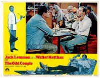8t527 ODD COUPLE LC #1 '68 close up of Walter Matthau & Jack Lemmon in restaurant!