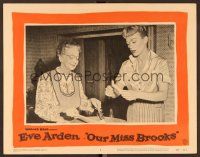 8t537 OUR MISS BROOKS LC #4 '56 school teacher Eve Arden helping old lady in the lunch room!