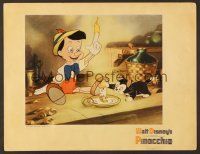 8t555 PINOCCHIO LC '40 Disney classic cartoon, wooden boy plays with Figaro the cat!