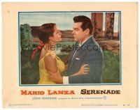 8t627 SERENADE LC #1 '56 close up of Mario Lanza & pretty Sara Montiel!
