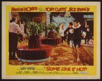 8t655 SOME LIKE IT HOT LC #2 '59 Tony Curtis & Jack Lemmon in drag running from bad guys!