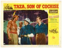 8t707 TAZA SON OF COCHISE LC '54 #3 2-D, cavalrymen in staredown with Native American Rock Hudson!