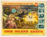 8t122 THIS ISLAND EARTH TC '55 they challenged the unearthly furies of a planet gone mad!