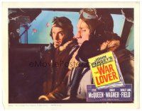 8t762 WAR LOVER LC '62 close up of Steve McQueen & Robert Wagner in airplane cockpit!