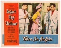 8t765 WE'RE NO ANGELS LC #2 '55 Humphrey Bogart, Aldo Ray, Peter Ustinov & Gloria Talbott!