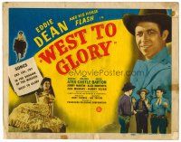 8t135 WEST TO GLORY TC '47 singing cowboy Eddie Dean & His Horse Flash, Delores Castle