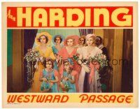 8t769 WESTWARD PASSAGE LC '32 pretty Ann Harding with bridesmaids & flower girls at wedding!