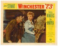 8t782 WINCHESTER '73 LC R58 close up of Dan Duryea leering at sexy Shelley Winters!