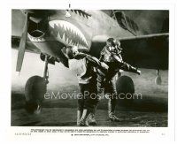 8w072 1941 8x10 still '79 Steven Spielberg, John Belushi as Wild Bill punching guy by plane!