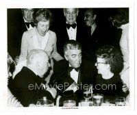 8w091 ALFRED HITCHCOCK/JAMES STEWART 8x10 still '76 together at the premiere of Family Plot!