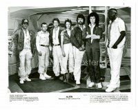 8w093 ALIEN 8x10 still '79 posed lineup of Sigourney Weaver, Stanton & top cast members!