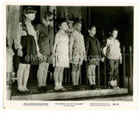 8w192 CHILDREN OF THE DAMNED 8x10 still '64 line up of six creepy kids with eyes that paralyze!
