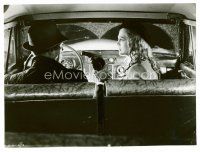 8w224 DEAD RECKONING 7x9.5 still '47 sexy Lizabeth Scott holds gun on Humphrey Bogart in car!