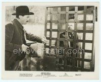 8w333 GUNFIGHTER 8x10 still '50 Gregory Peck as Jimmy Ringo puts father of victim in jail!