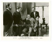 8w362 HOUND OF THE BASKERVILLES 8x10 still '59 Peter Cushing standing behind Christopher Lee!