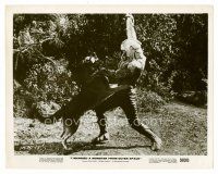 8w378 I MARRIED A MONSTER FROM OUTER SPACE 8x10 still '58 great image of dog attacking monster!