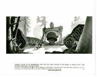8w403 IRON GIANT 8x10 still '99 animated modern classic, Hogarth & the robot sitting in forest!