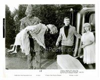8w405 IT 8x10 still '66 Roddy McDowall, Jill Haworth & monster holding girl's skeleton!