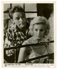 8w450 LOOK BACK IN ANGER 8x10 still '59 close up of Richard Burton & half-dressed Mary Ure!