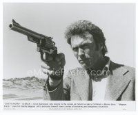 8w469 MAGNUM FORCE 7.25x9.25 still '73 Clint Eastwood is Dirty Harry pointing his huge gun!