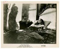 8w507 MURDERS IN THE RUE MORGUE 8x10 still R48 silhouette of giant ape over sleeping Sidney Fox!