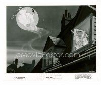 8w544 PETER PAN 8x10 still '53 Disney, Wendy watches Peter sailing away on ship into sky!