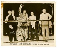 8w601 SCHMELING-LOUIS 8x10 still '36 Max Schmeling declared the boxing champion!