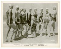8w627 SOME LIKE IT HOT 8x10.25 still '59 Jack Lemmon in drag with nine sexy girls in swimsuits!