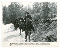 8w639 SPRINGFIELD RIFLE 8x10 still '52 soldier Gary Cooper leads his men on horseback!