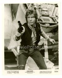 8w644 STAR WARS 8x10 still '77 George Lucas classic, close up of Harrison Ford as Han Solo!